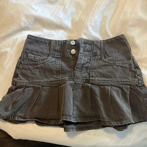 Pacsun Brown Denim Miniskirt